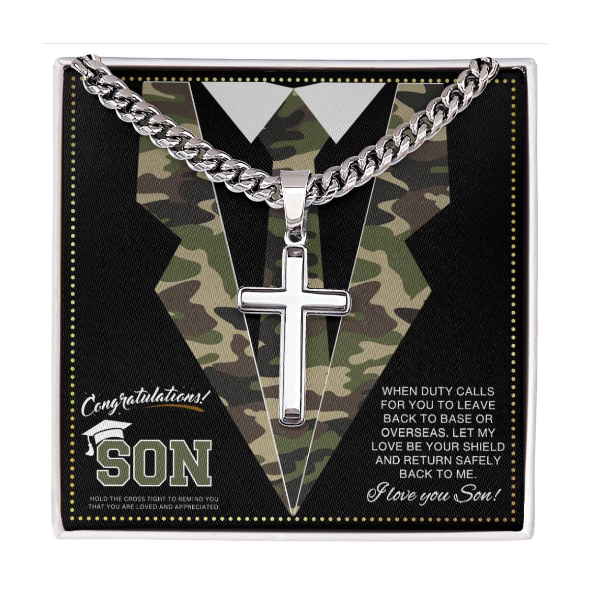 JGF Jewelry Gifts for Family Army National Guard Basic Training Graduation Gifts
