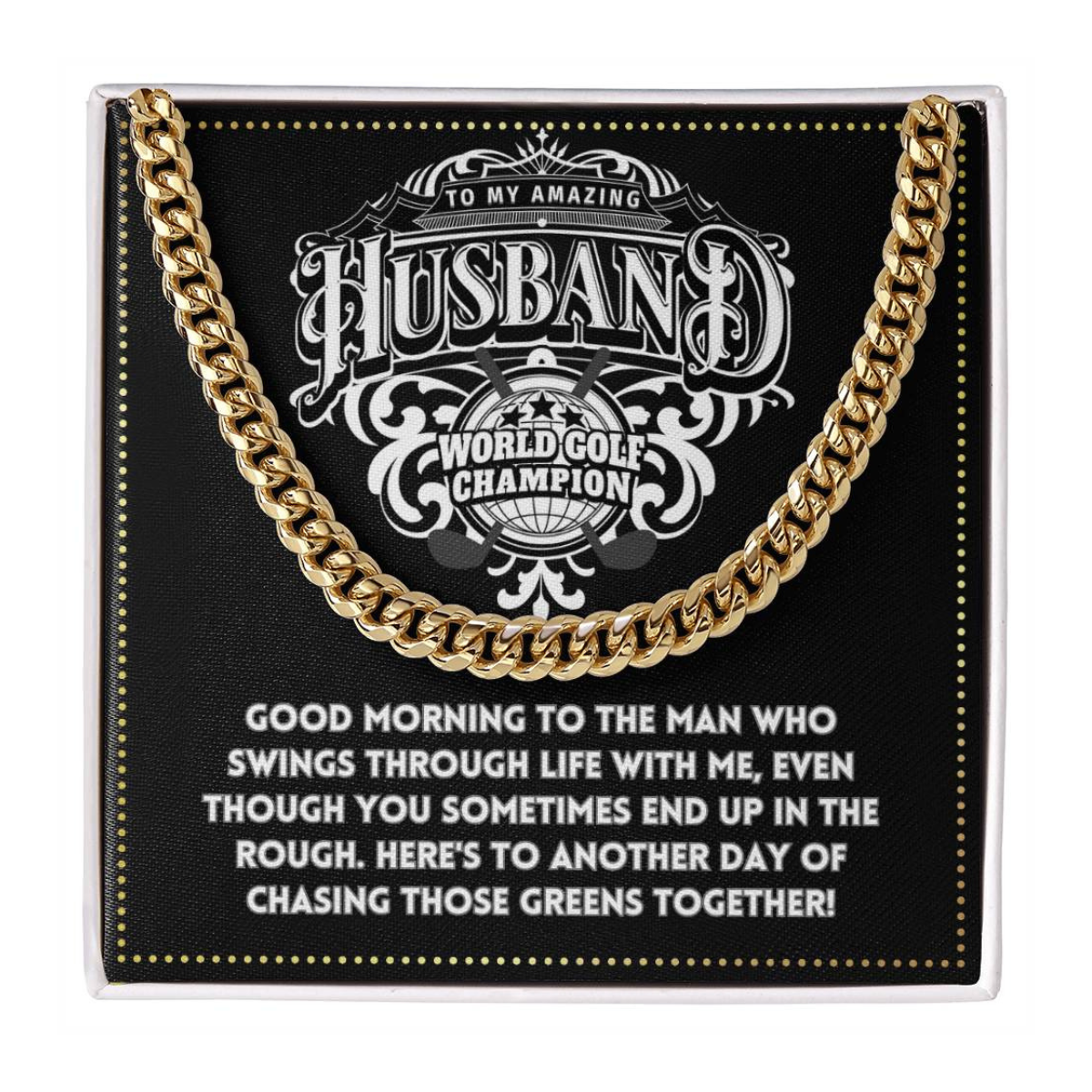 JGF Jewelry Gifts for Family Husband Golf Gifts 50 And Older Mens Cross Necklace