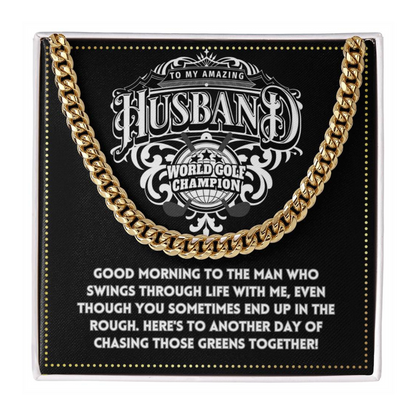 JGF Jewelry Gifts for Family Husband Golf Gifts 50 And Older Mens Cross Necklace