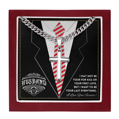 JGF Jewelry Gifts for Family To My Dear Future Husband Cross Necklace For Men