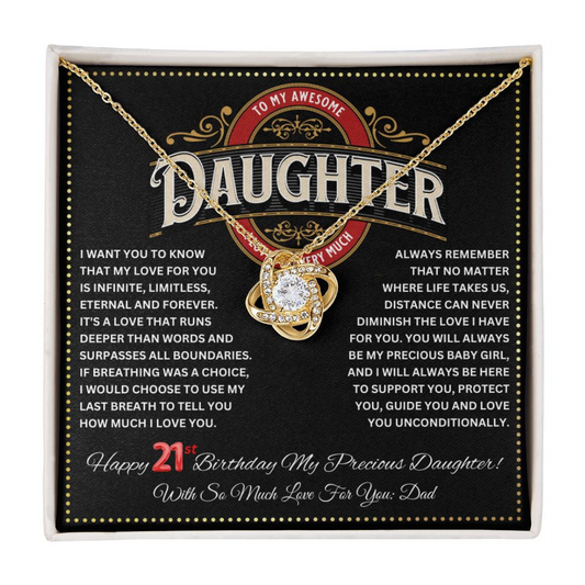 JGF Jewelry Gifts for Family Happy 21st Birthday Card For Daughter From Dad