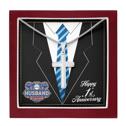 JGF Jewelry Gifts for Family 1 Year 1st Wedding Anniversary For Him Husband