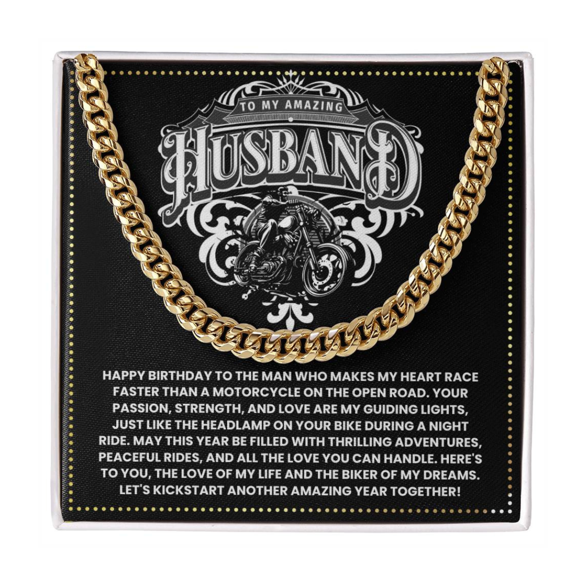 JGF Jewelry Gifts for Family Motorbike Husband Gifts 50 Years Old For Him