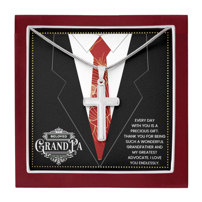 JGF Jewelry Gifts for Family Cross Necklaces For Grandparents Gifts For Grandpa Who Has Everything