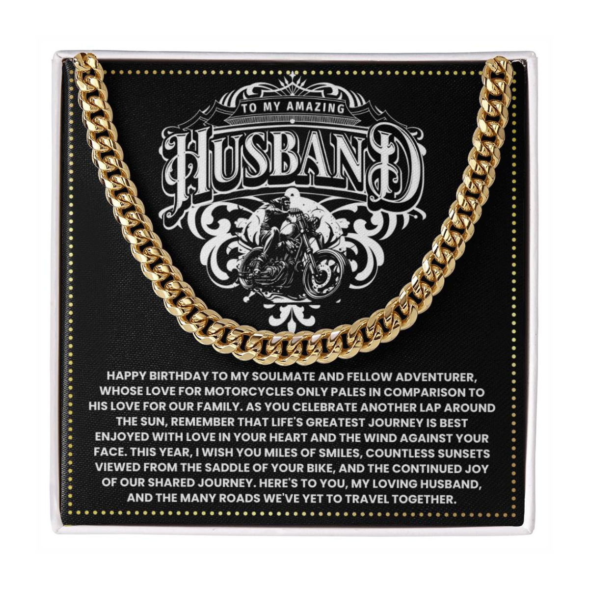 JGF Jewelry Gifts for Family Motorbike Husband Gifts 50 Years Old For Men