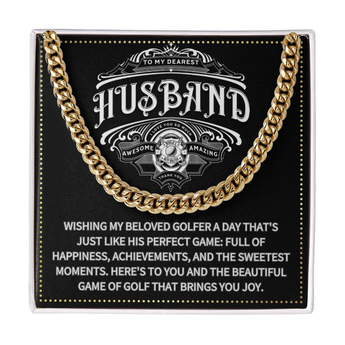 JGF Jewelry Gifts for Family Husband Golf Gifts 50 And Older Year Old Men