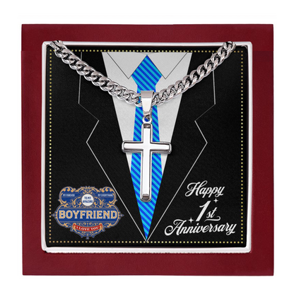 JGF Jewelry Gifts for Family 1 Year 1st Anniversary For Him Boyfriend