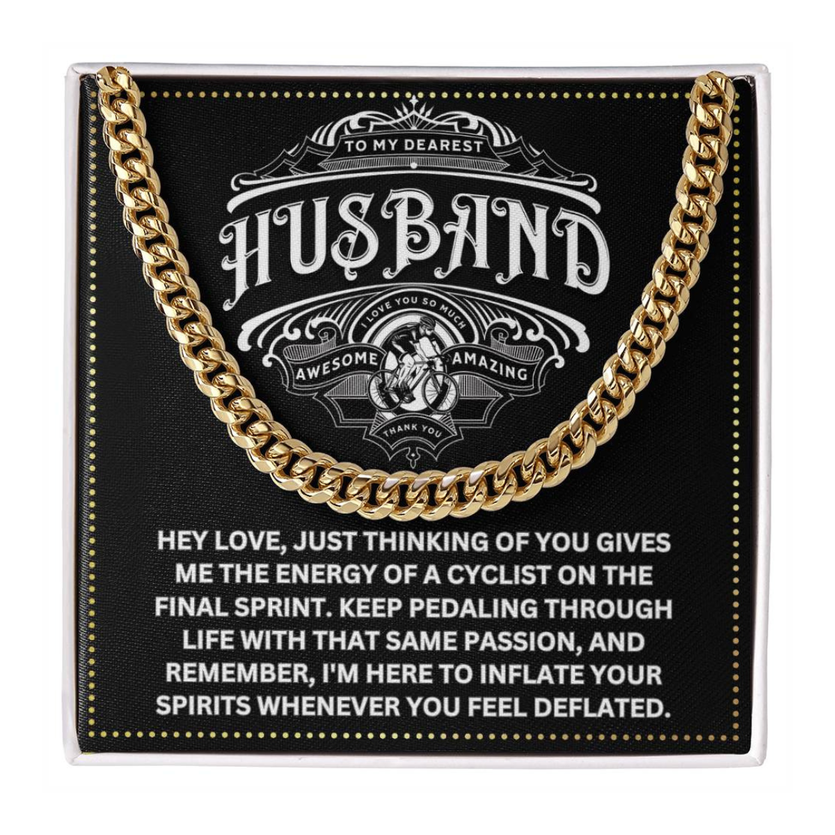 JGF Jewelry Gifts for Family Bicycle Birthday Card Gifts For Husband 50 Year Old