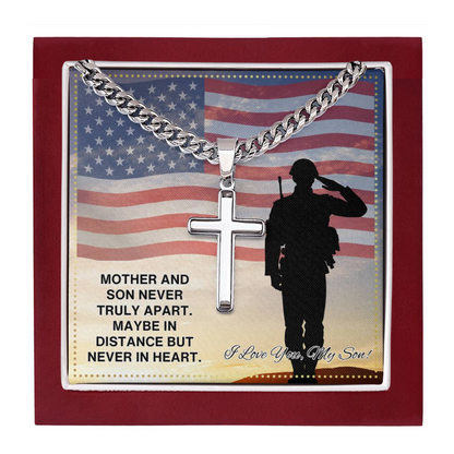 JGF Jewelry Gifts for Family US Military Army Soldier Necklace For Son From Mom