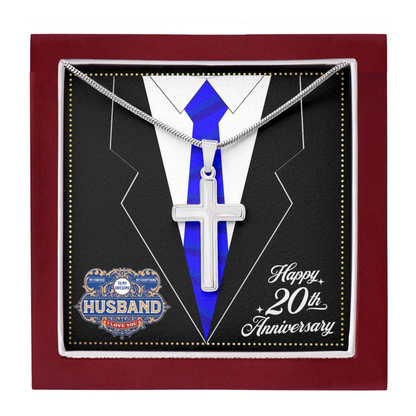 JGF Jewelry Gifts for Family 20 Year 20th Wedding Anniversary For Him Husband