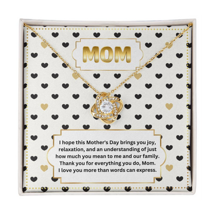 JGF Jewelry Gifts for Family Interlocking Heart Necklace First Mothers Day Gifts For New Mom Jewelry