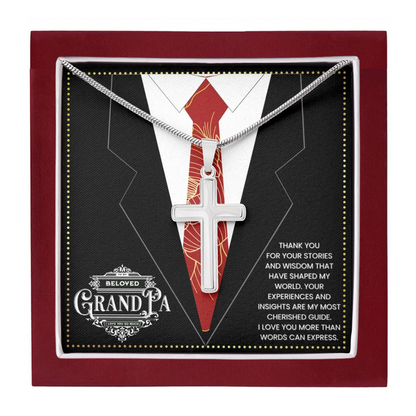 JGF Jewelry Gifts for Family I Love My Grandpa 1 Year Gifts For Grandpa Who Has Everything