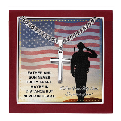 JGF Jewelry Gifts for Family US Military Army Soldier Necklace For Son From Dad