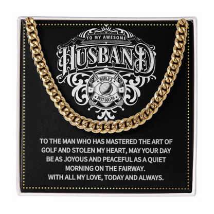 JGF Jewelry Gifts for Family Birthday Gifts For Husband Golf Theme