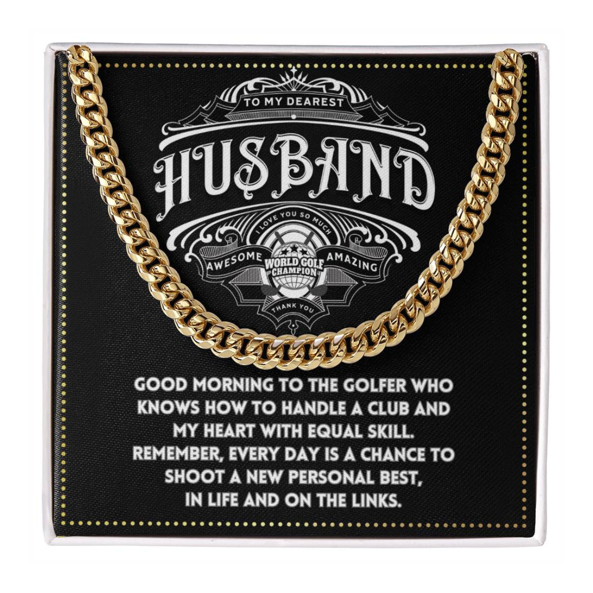 JGF Jewelry Gifts for Family Golfer Husband Gifts 50 Year Old Birthday