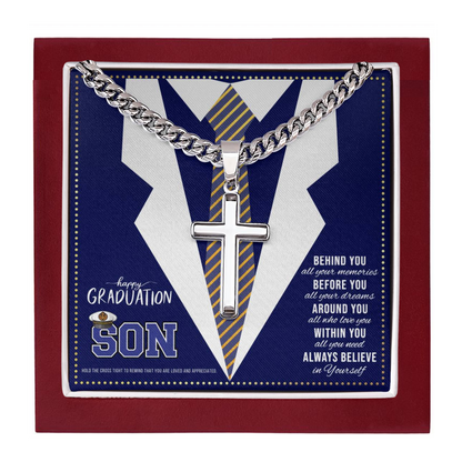 JGF Jewelry Gifts for Family Navy Boot Camp Graduation Gifts For Son