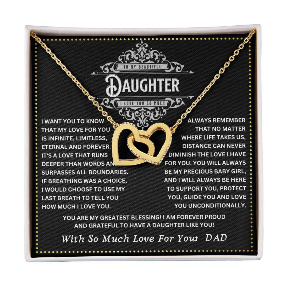 JGF Jewelry Gifts for Family My Daughter Is An RN Nurse Necklace From Dad
