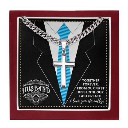 JGF Jewelry Gifts for Family To My Future Husband Cross Necklace For Him