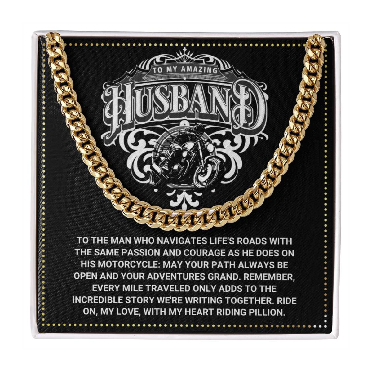 JGF Jewelry Gifts for Family Motorbike Husband Gifts 50 Year Old Birthday For Men