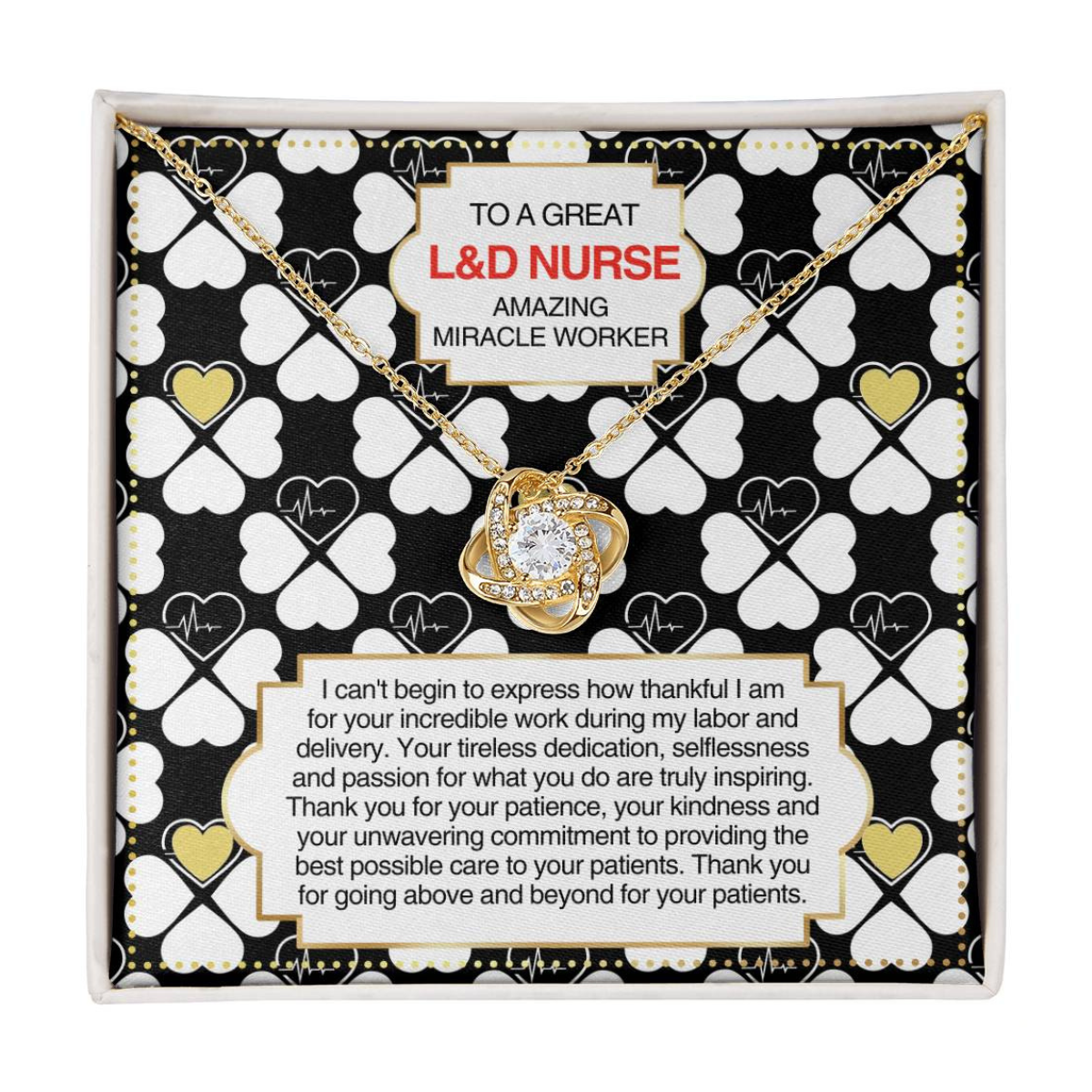 JGF Jewelry Gifts for Family L&D Nurse Thank You Gifts