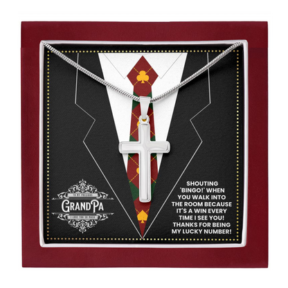JGF Jewelry Gifts for Family Casino Poker Themed Gifts For Men Grandpa Gifts From Grandkids