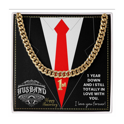 JGF Jewelry Gifts for Family 1st Anniversary For Husband Chain Necklace For Men