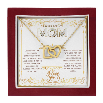 JGF Jewelry Gifts for Family Double Hearts Pendant Necklace For Women