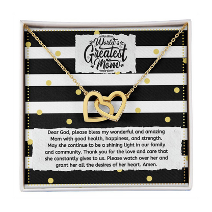 JGF Jewelry Gifts for Family Intertwined Interlocking Hearts Necklace For Mom