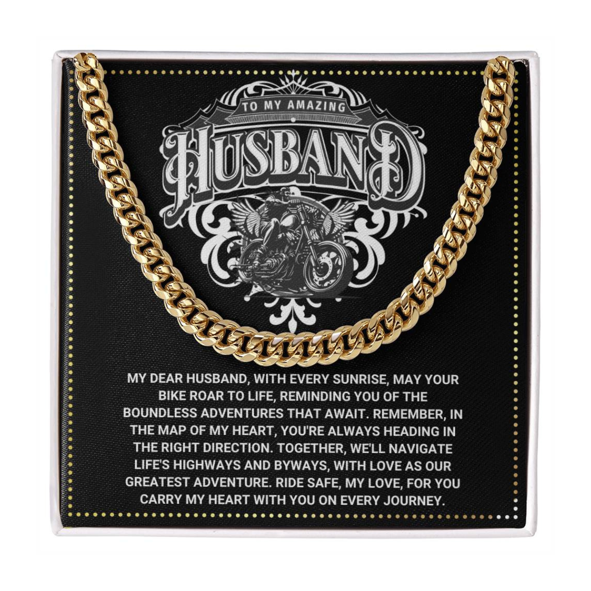 JGF Jewelry Gifts for Family Motorbike Husband Gifts 50th Birthday For Him