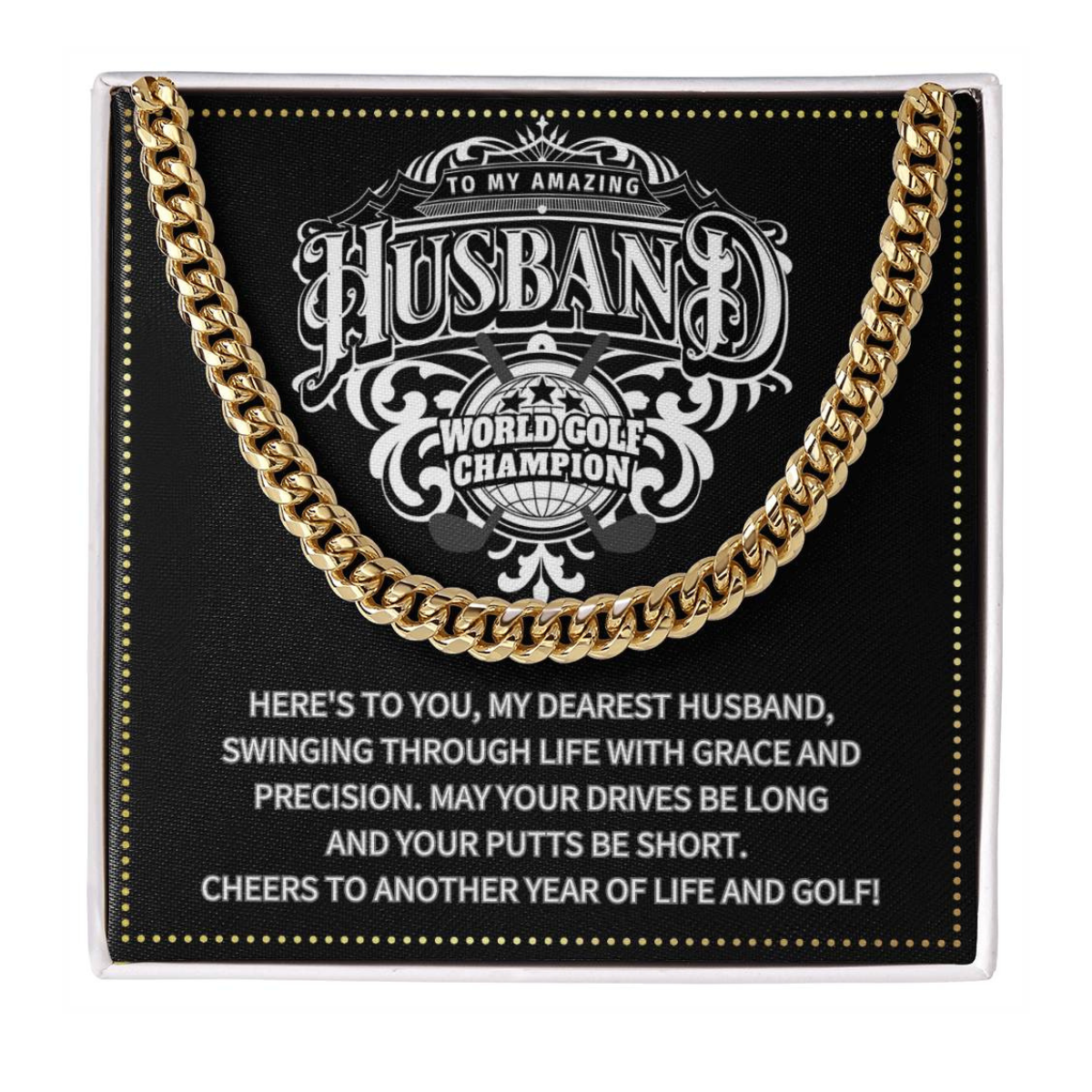 JGF Jewelry Gifts for Family Gifts For Men Anniversary Husband Golf