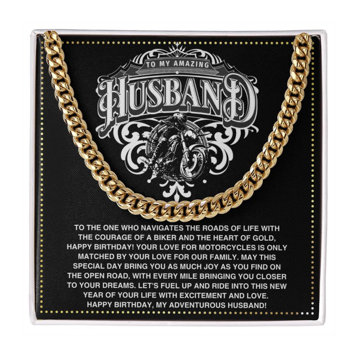 JGF Jewelry Gifts for Family Motorbike Husband Gifts 50 Years Old For Him