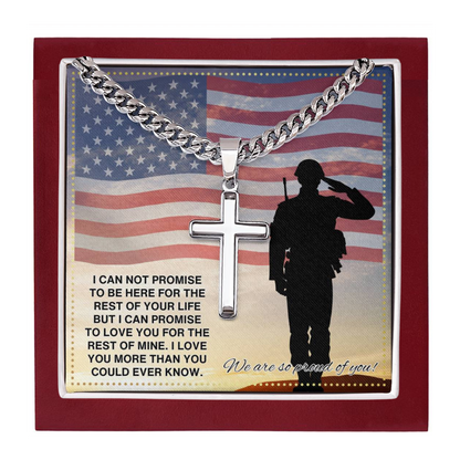 JGF Jewelry Gifts for Family US Military Army Soldier Necklace For Men