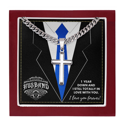 JGF Jewelry Gifts for Family 1 Year First 1st Wedding Anniversary Card For Husband