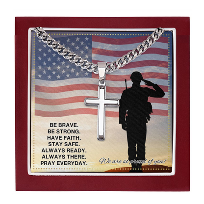 JGF Jewelry Gifts for Family US Army Military Necklace For Men