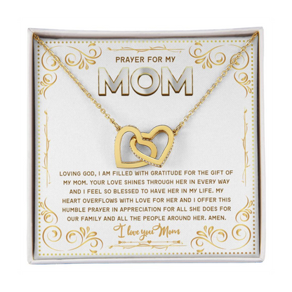 JGF Jewelry Gifts for Family Double Hearts Necklaces For Women