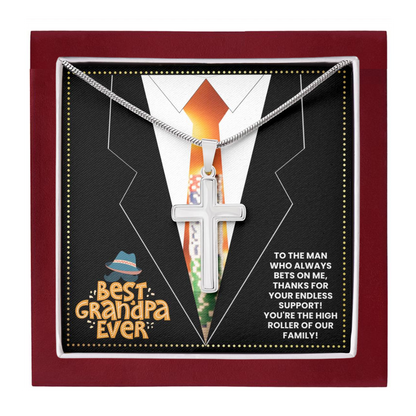 JGF Jewelry Gifts for Family Casino Poker Gifts For Men Him Grandpa Gifts From Grandchildren