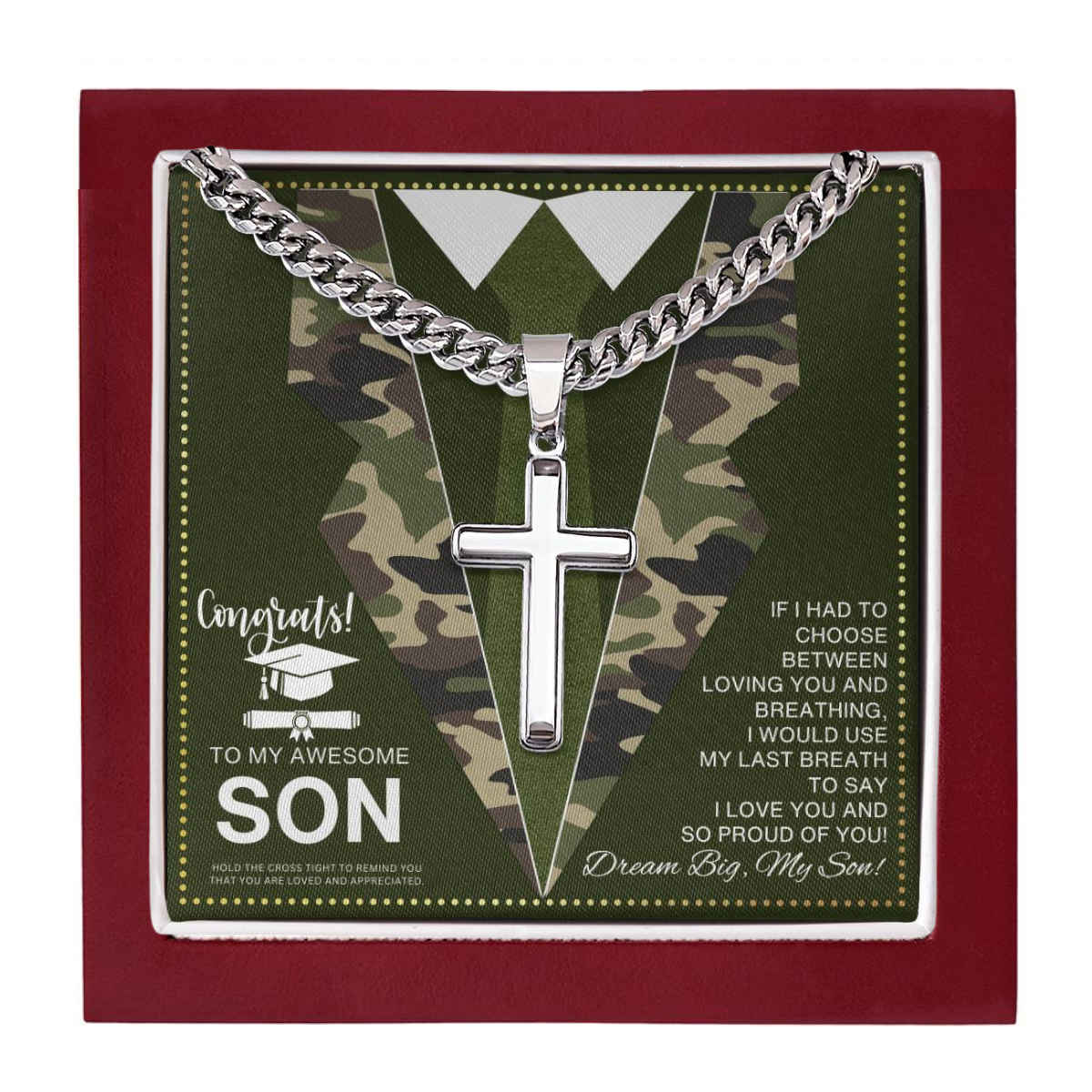 JGF Jewelry Gifts for Family Army Basic Training Graduation Gifts For Him
