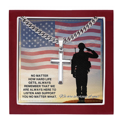 JGF Jewelry Gifts for Family US Navy Necklace For Men and Women