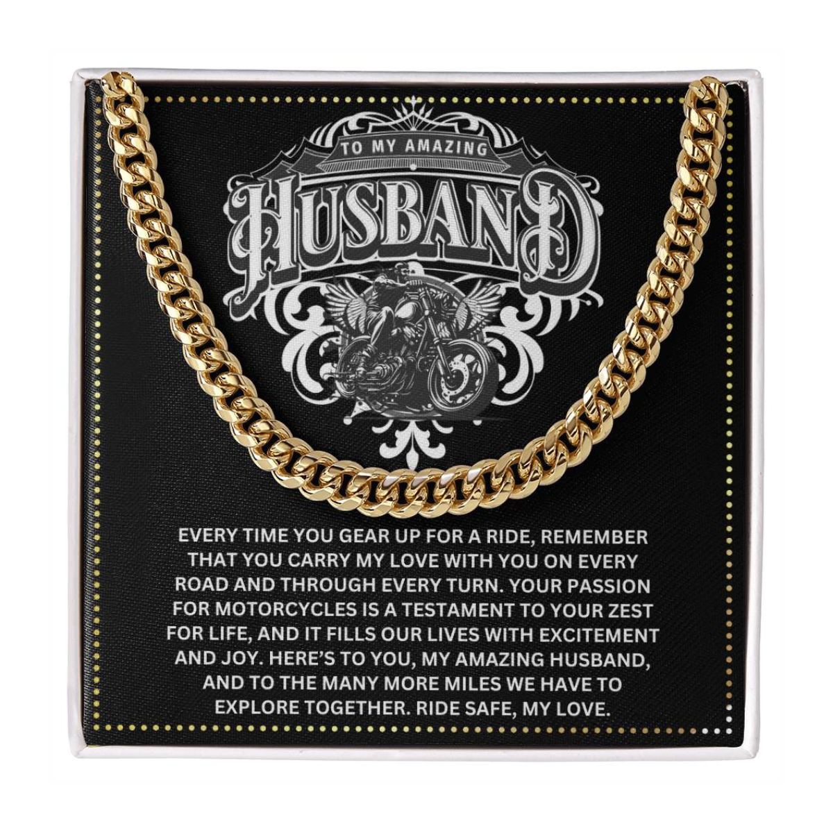 JGF Jewelry Gifts for Family Motorcycle Husband Gifts 40 Year Old Gifts For Men