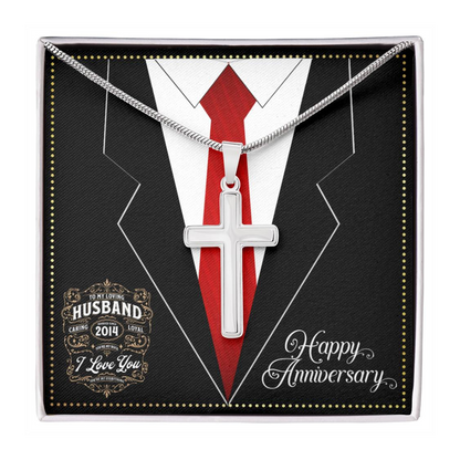 JGF Jewelry Gifts for Family Married Since 2014 Happy Wedding Anniversary Card For Husband