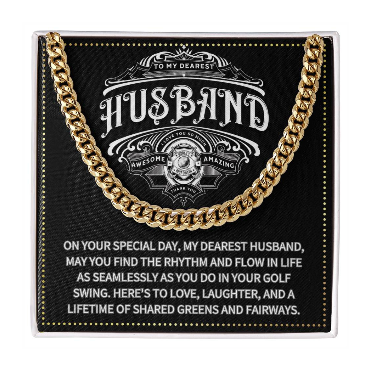 JGF Jewelry Gifts for Family Husband Golf Gifts 50th Birthday Gift Ideas