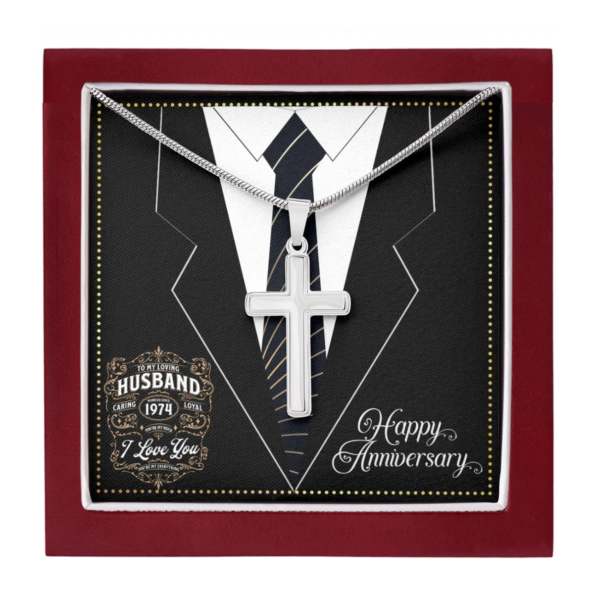 JGF Jewelry Gifts for Family We Still Do Together Since 1974 I Love You My Husband Anniversary Card