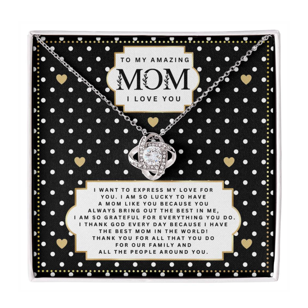 JGF Jewelry Gifts for Family I Love You Mom Necklace My Mommy