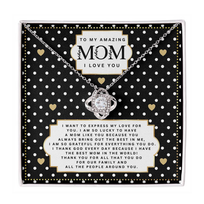 JGF Jewelry Gifts for Family I Love You Mom Necklace My Mommy