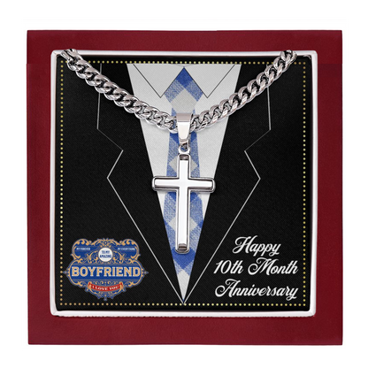 JGF Jewelry Gifts for Family 10 10th Ten Month Anniversary For Boyfriend