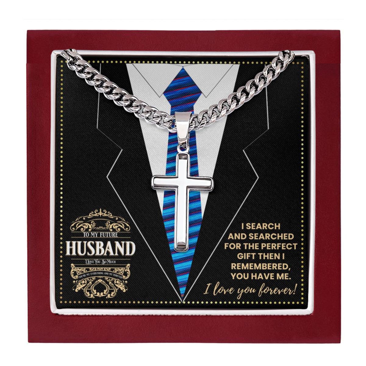 JGF Jewelry Gifts for Family To My Future Husband Message Card