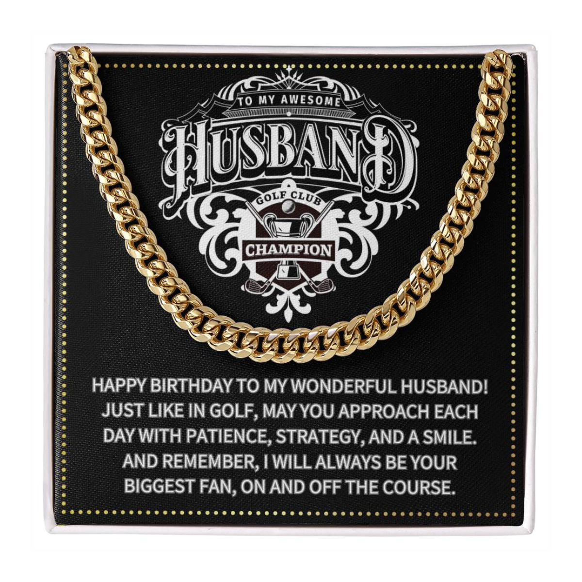 JGF Jewelry Gifts for Family Husband Golf Gifts 50 Year Old Birthday Ideas