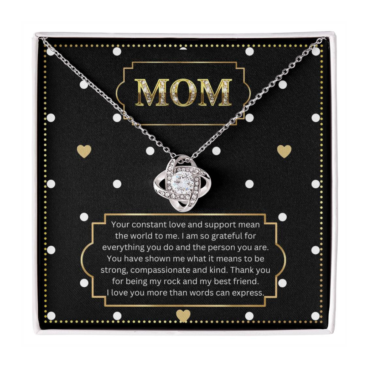 JGF Jewelry Gifts for Family Gifts For Mom Who Has Everything Love Knot Necklace