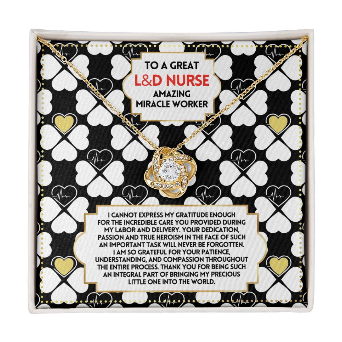 JGF Jewelry Gifts for Family Labor and Delivery Nurse Thank You Gifts