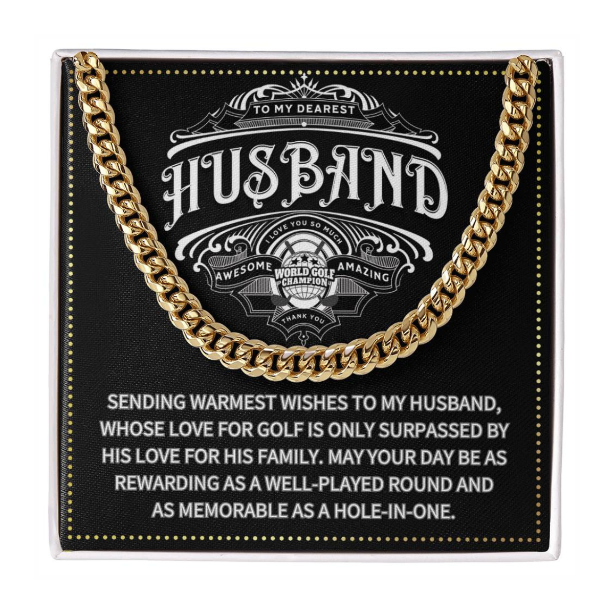 JGF Jewelry Gifts for Family Husband Golf Gifts 50 Plus Birthday For Men